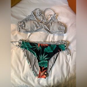Amazon two piece bikini. With reversible bottoms.
